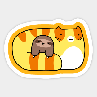 Tabby and Baby Sloth Sticker